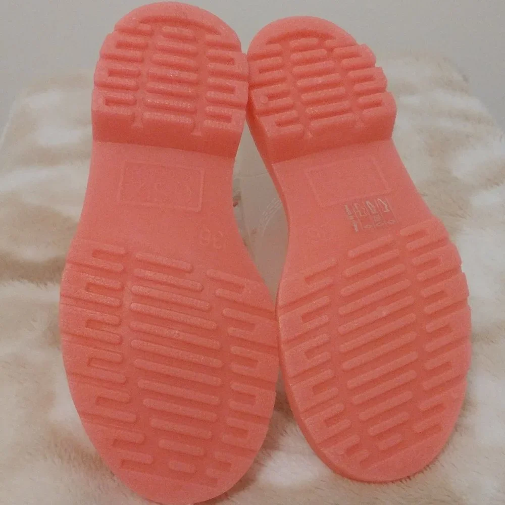 Workshop Ginny Pink Fluorescent Boots Size 36 NWOB